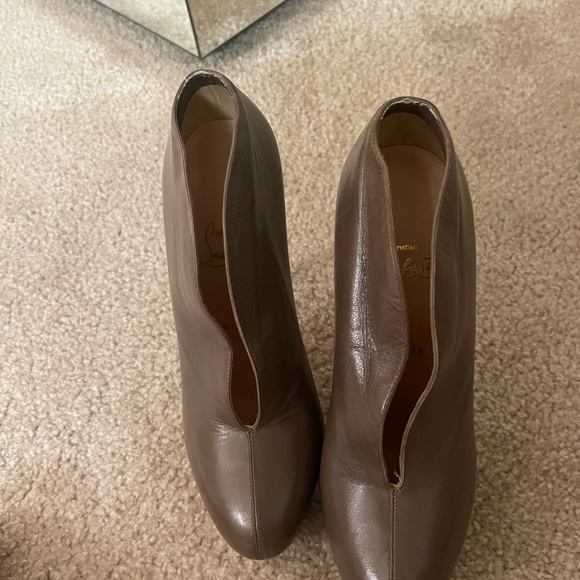 Christian Louboutin Black Leather Fast Plato Platform Booties size 39 - Picture 9 of 17